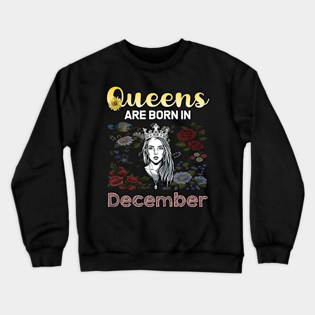 Queen face 2 December Crewneck Sweatshirt by symptomovertake